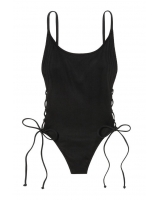 Віддільний купальник Victoria's Secret PINK Ribbed Lace-Up One-Piece