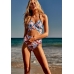 Купальник Victoria's Secret Pink Body Wrap One-Piece, листя