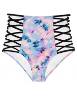 Плавки із завищеною талією Victoria's Secret Pink Strappy High Waist Bikini, мультиколор