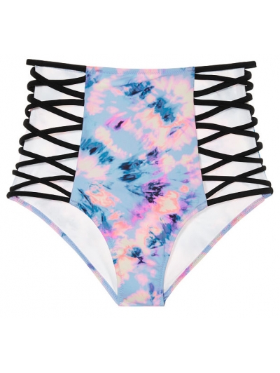 Плавки із завищеною талією Victoria's Secret Pink Strappy High Waist Bikini, мультиколор