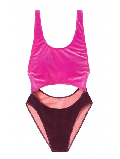 Оксамитовий Купальник Victoria's Secret PINK Velvet Cutout One-Piece