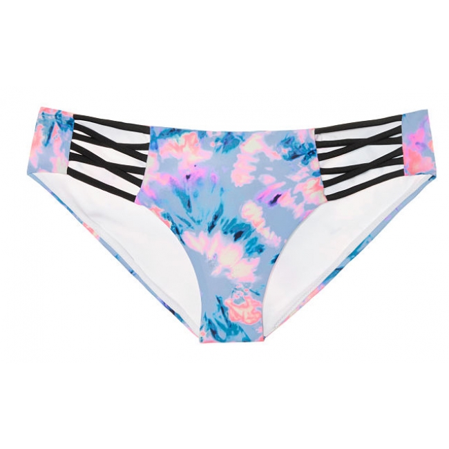 Плавки Victoria's Secret Pink Lace-Up Bikini Bottom, Різнокольорові