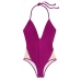 Віддільний купальник Victoria's Secret PINK Lace-Up One-Piece, темна фуксія