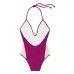 Віддільний купальник Victoria's Secret PINK Lace-Up One-Piece, темна фуксія