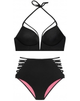 Купальник Victoria's Secret Pink Strappy V-Wire Plunge & High-Waist Bikini