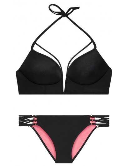 Купальник Victoria's Secret Pink Strappy V-Wire Plunge & Strappy Bikini