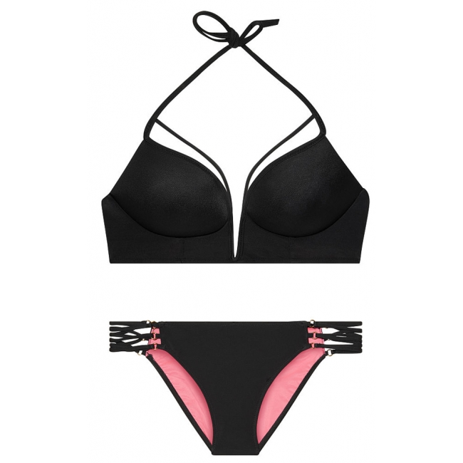 Купальник Victoria's Secret Pink Strappy V-Wire Plunge & Strappy Bikini