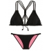 Роздільний купальник Victoria's Secret Pink чорний зі спинкою макраме