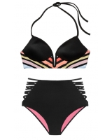 Купальник Victoria's Secret Pink Strappy V-Wire Plunge & High-Waist Bikini
