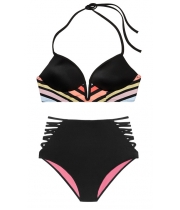 Купальник Victoria's Secret Pink Strappy V-Wire Plunge & High-Waist Bikini