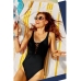 Купальник Victoria's Secret PINK Lace-Up Front One-Piece, чорний зі шнурівкою