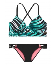 Купальник Victoria's Secret Pink Push-Up Cross-Back Scoop & Bikini
