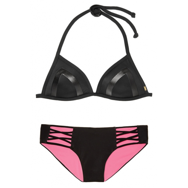 Купальник Victoria's Secret Pink з Push-up Triangle Top & Lace-Up Bikini Bottom