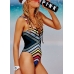 Купальник Victoria's Secret PINK Lace-Up Front One-Piece, мультиколор