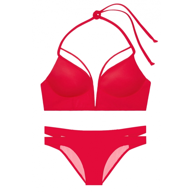 Купальник Victoria's Secret Pink Strappy V-Wire Plunge & Strappy Bikini