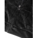 Велюровий Спортивний Костюм Victoria's Secret Velour Front-zip Hoodie & Velour Jogger, чорний з камінцями