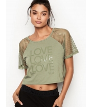 Кроп-топ Вікторія Секрет Mesh Crop Tee