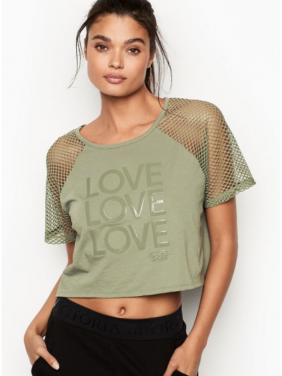 Кроп-топ Вікторія Секрет Mesh Crop Tee