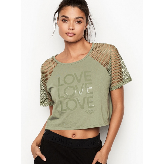 Кроп-топ Вікторія Секрет Mesh Crop Tee