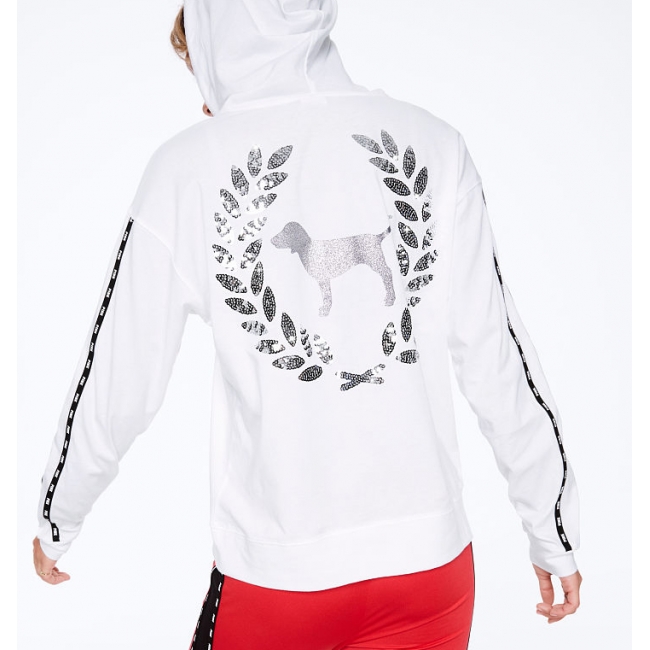 Толстовка з паєтками Sequin Bling Perfect Funnel Neck Hoodie Tee
