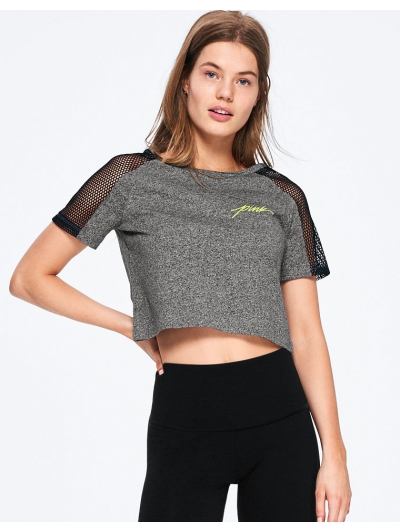 Кроп-топ Вікторія Сикрет Пінк Crop Crew Tee