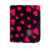 Плед VICTORIA'S SECRET Sherpa Blanket, Чорний з серцями
