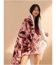 Плед VICTORIA'S SECRET Sherpa Blanket, Коричневий