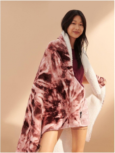 Плед VICTORIA'S SECRET Sherpa Blanket, Коричневий
