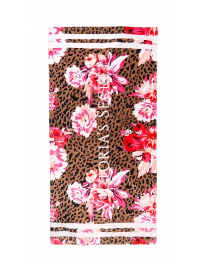 Рушник Victoria's Secret Beach Towel, Leopard peony 