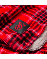Плед VICTORIA'S SECRET Sherpa Blanket, Червона клітинка
