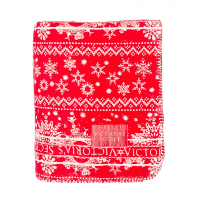 Плед VICTORIA'S SECRET Sherpa Blanket, Red