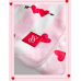 Плед VICTORIA'S SECRET Sherpa Blanket, Рожева смужка VDay Hearts