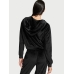 Велюровий Спортивний Костюм Victoria's Secret Velour Front-zip Hoodie & Velour Jogger, чорний