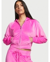 Велюровий Спортивний Костюм Victoria's Secret Velour Front-zip Hoodie & Velour Jogger, Pink
