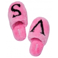 Домашні Тапочки Victoria's Secret Closed Toe Faux Fur Slipper, Рожеві, 36-40 розмір