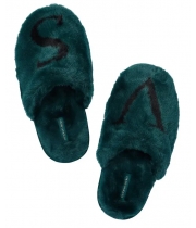 Домашні Тапочки Victoria's Secret Closed Toe Faux Fur Slipper, Зелені, 36-39 розмір