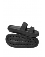 Шльопанці пляжні Victoria's Secret Pink Double Strap Pillow Slides, чорні