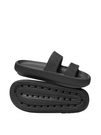 Шльопанці пляжні Victoria's Secret Pink Double Strap Pillow Slides, чорні