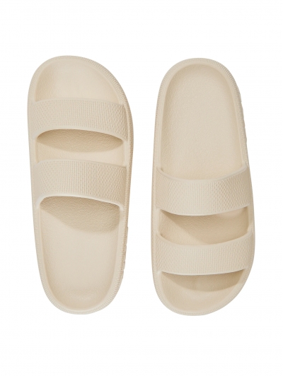 Шльопанці пляжні Victoria's Secret Pink Double Strap Pillow Slides, бежеві