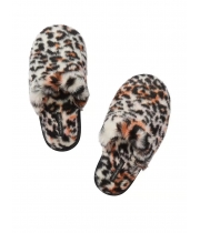 Капці Домашні Victoria's Secret Closed-Toe Faux Fur Slipper, Леопардові, 36-39 розмір