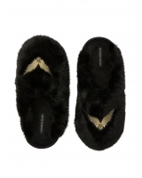 Капці Домашні Victoria's Secret Luxe Plush Closed-Toe Slippers, Чорні, 36-39 розмір