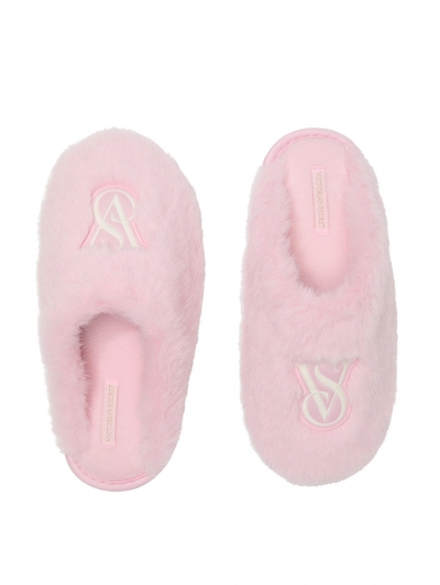 Капці Домашні Victoria's Secret Luxe Plush Closed-Toe Slippers, Світло-рожеві