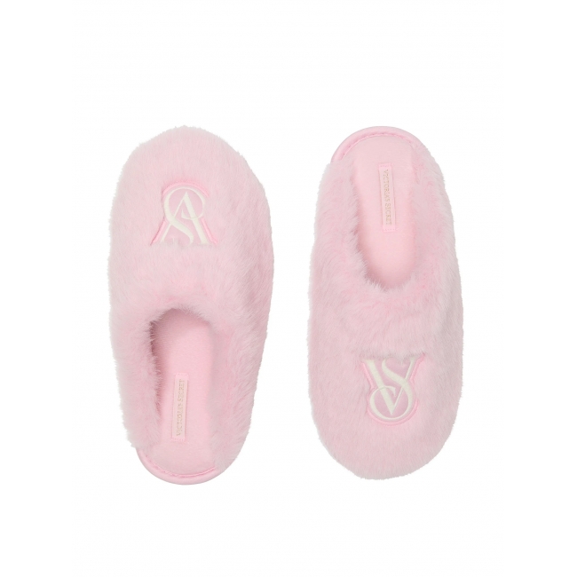 Капці Домашні Victoria's Secret Luxe Plush Closed-Toe Slippers, Світло-рожеві