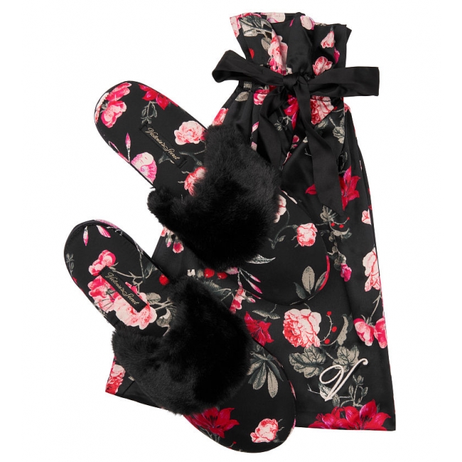 Тапочки Вікторія Сикрет Signature Satin Slippers_